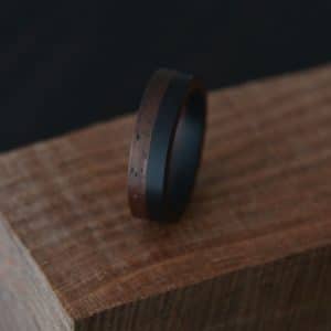 Two toned wooden ring