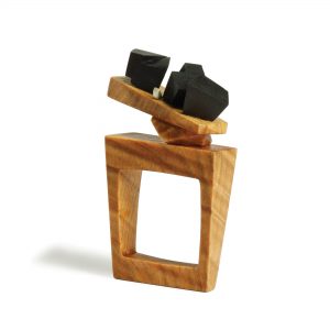 Button to open handmade architectural ring product description